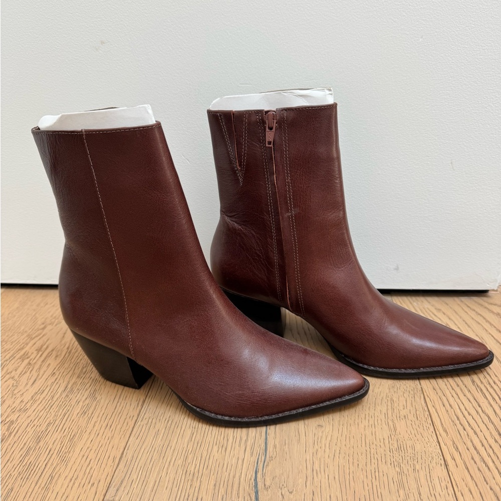 Matisse Caty Brown Leather Ankle Boots